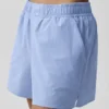 Shorts à fines rayures « Daylight » - Bleu Provence clair/Blanc