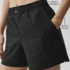 Shorts à fines rayures Daylight - Noir/Titane