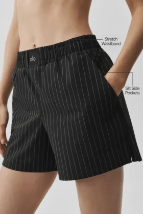 Shorts à fines rayures Daylight – Noir/Titane
