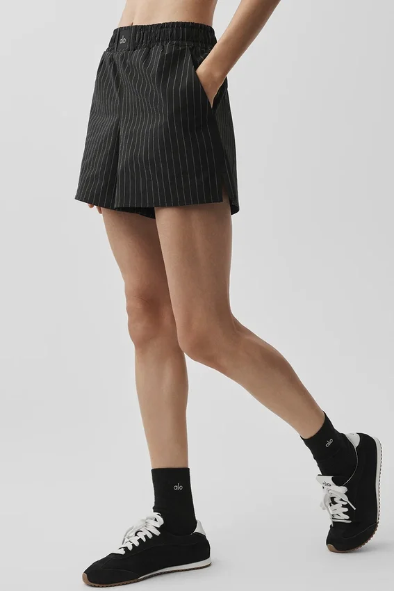 Shorts à fines rayures Daylight - Noir/Titane