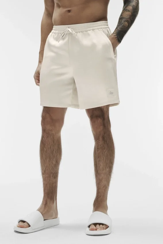 Shorts Horizon en satin 7" - Couleur os