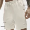 Shorts Horizon en satin 7" - Couleur os
