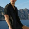 Shorts Horizon en satin 7" - Noir