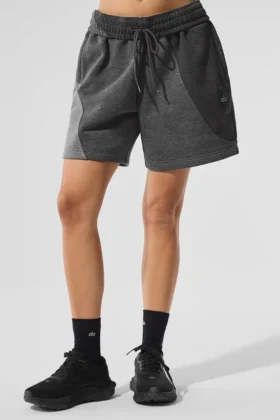 Shorts « Make Waves » 7" - Gris chiné foncé ton sur ton