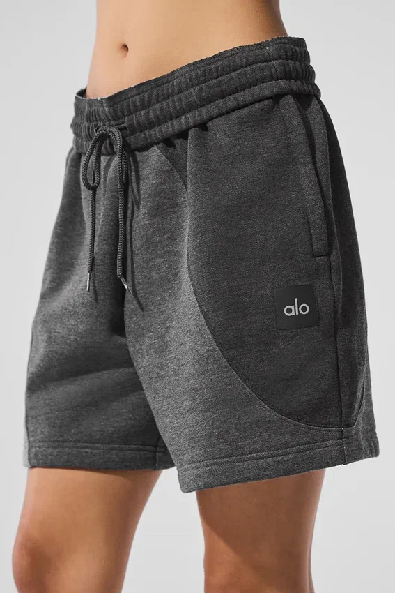 Shorts « Make Waves » 7" - Gris chiné foncé ton sur ton