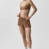 Shorts mi-transparents Golden Hour à taille mi-haute - Brun « Sun Kissed »