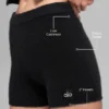 Shorts Noble en laine et cachemire côtelé - Noir