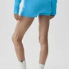 Shorts Noble en laine et cachemire à côtes – Bleu azur