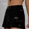 Shorts « On Duty » en micro-velours côtelé – Noir