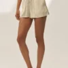 Shorts Radiance en mélange de soie - Beige sable