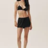 Shorts Radiance en mélange de soie - Noir