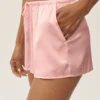 Shorts Radiance en mélange de soie - Rose ensoleillé