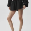 Shorts « Real Deal » en coton High-Waist - Noir