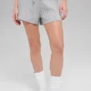 Shorts « Winter Bliss » en maille torsadée - Gris chiné athlétique