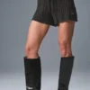 Shorts Winter Bliss à mailles torsadées - Gris chiné foncé