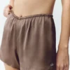 Silk Luminous Shorts - Alpine Cocoa