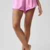 Silk Luminous Shorts - Rose bonbon