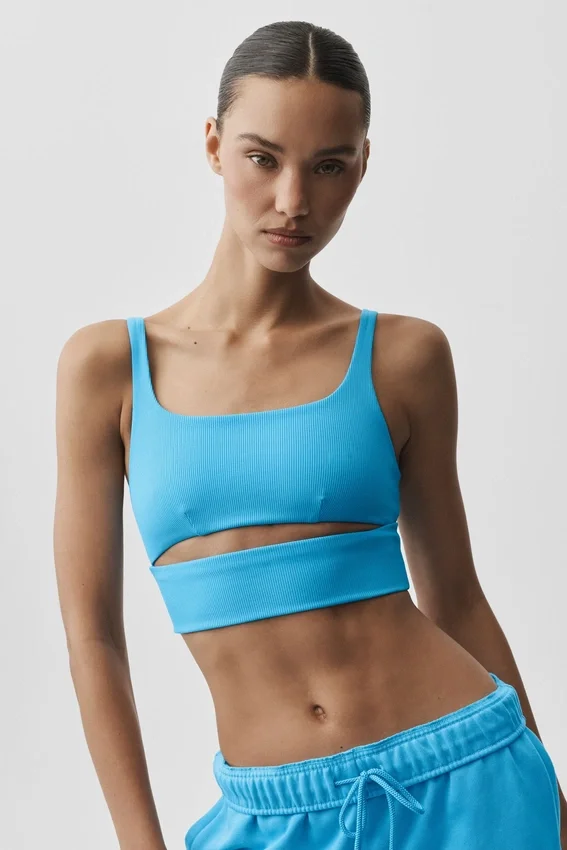 Slit Bra - Bleu azur