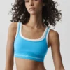 Soutien-gorge Airbrush Better Together - Bleu azur/Blanc
