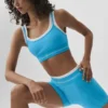Soutien-gorge Airbrush Better Together - Bleu azur/Blanc