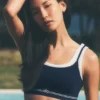 Soutien-gorge Airbrush Better Together - Bleu marine/Blanc