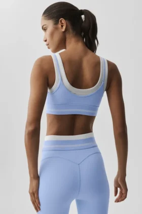 Soutien-gorge Airbrush Better Together – Bleu Provence clair/Blanc