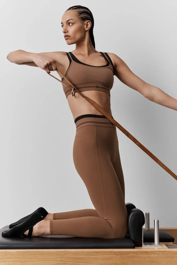 Legging « Better Together » High-Waist 7/8 Airbrush - Marron « Sun Kissed »/Noir