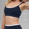 Soutien-gorge Airbrush Double Up – Bleu marine/Blanc