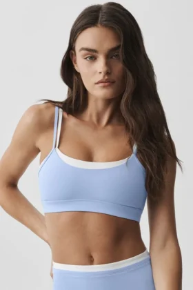 Soutien-gorge Airbrush Double Up - Bleu Provence clair/Blanc
