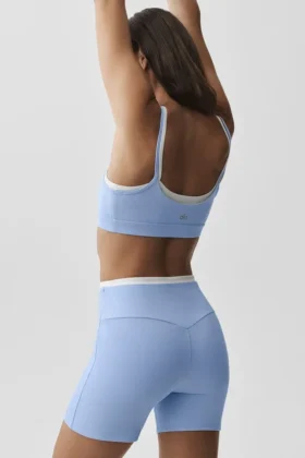 Soutien-gorge Airbrush Double Up – Bleu Provence clair/Blanc