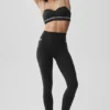 High-Waist Airbrush Fast Track Legging - Noir/Blanc