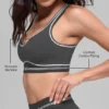 Soutien-gorge Airbrush Heart Throb - Anthracite/Blanc