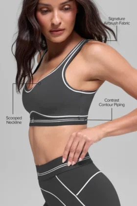 Soutien-gorge Airbrush Heart Throb – Anthracite/Blanc