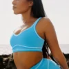 Soutien-gorge Airbrush Heart Throb - Bleu azur/Blanc