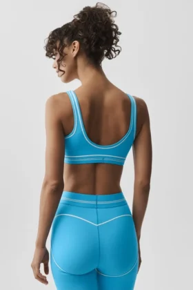 Soutien-gorge Airbrush Heart Throb – Bleu azur/Blanc