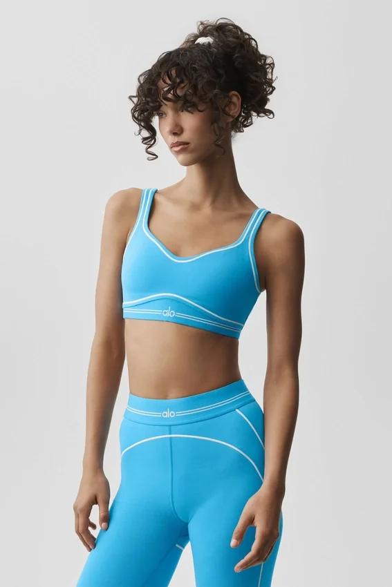 Soutien-gorge Airbrush Heart Throb - Bleu azur/Blanc