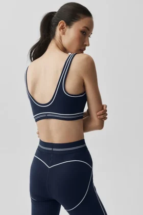 Soutien-gorge Airbrush Heart Throb – Bleu marine/Blanc