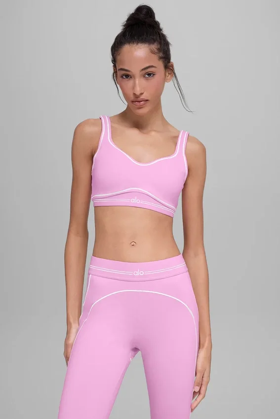 Soutien-gorge Airbrush Heart Throb - Rose « Candy Heart »/Blanc