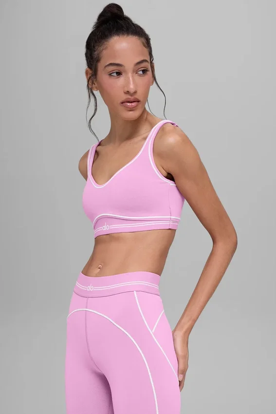 Soutien-gorge Airbrush Heart Throb - Rose « Candy Heart »/Blanc