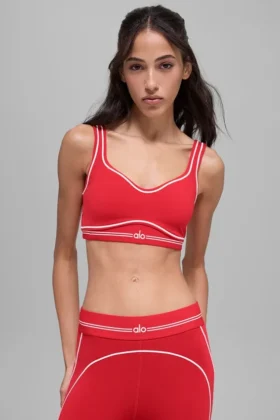 Soutien-gorge Airbrush Heart Throb - Rouge vif/Blanc