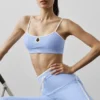 Soutien-gorge Airbrush Race Pace - Bleu Provence clair/Blanc