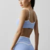 Soutien-gorge Airbrush Race Pace - Bleu Provence clair/Blanc