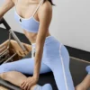 Soutien-gorge Airbrush Race Pace - Bleu Provence clair/Blanc