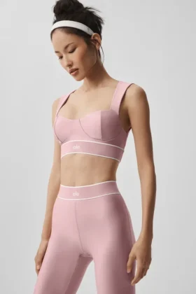 Soutien-gorge Airlift Alignment – Rose vintage/Blanc
