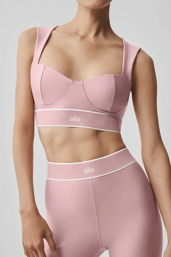 Soutien-gorge Airlift Alignment - Rose vintage/Blanc