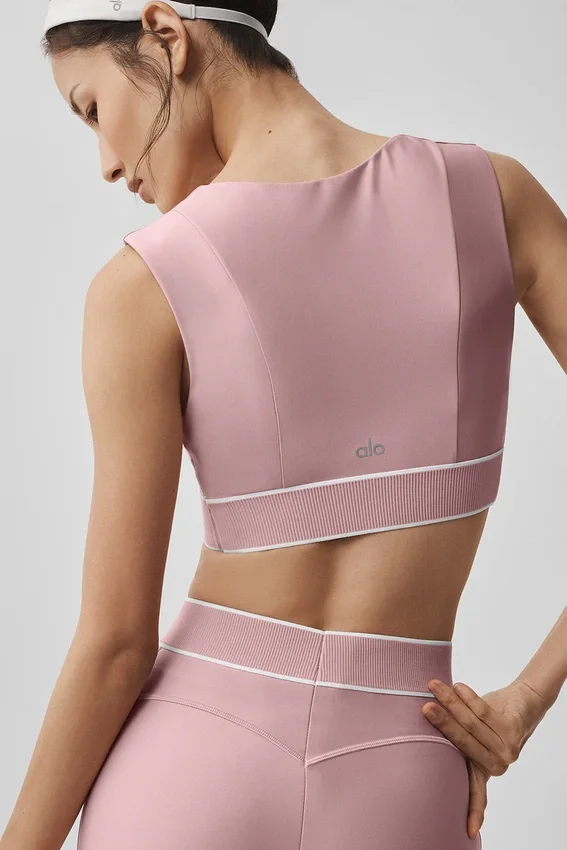 Soutien-gorge Airlift Alignment - Rose vintage/Blanc