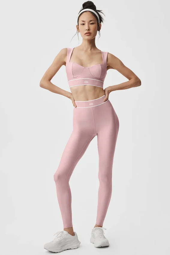 Soutien-gorge Airlift Alignment - Rose vintage/Blanc