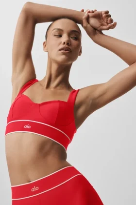 Soutien-gorge Airlift Alignment - Rouge vif/Blanc