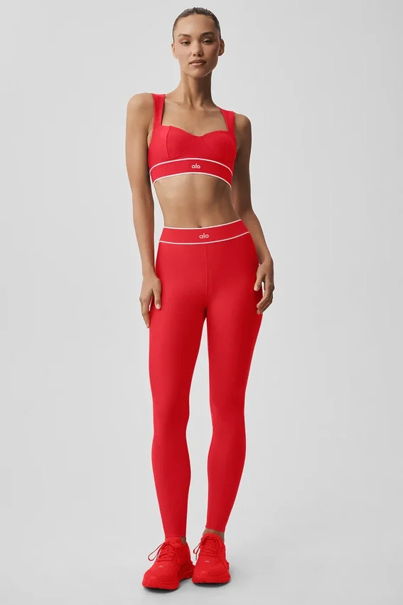 Soutien-gorge Airlift Alignment - Rouge vif/Blanc