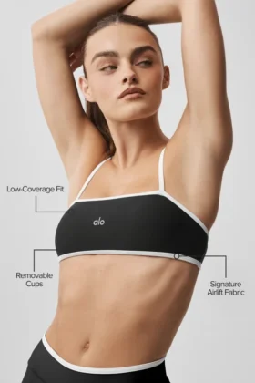 Soutien-gorge Airlift Charger – Noir/Blanc